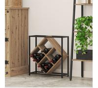 Berkfield Home Wine Rack Artisan Oak 51x18x52, 5 cm Engineered Wood in Brown Berkfield Home Brown
