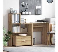 Berkfield Home with Drawer with Shelf with Storage Artisan oak 131.5 x 50 x 106.5 cm Engineered wood in Brown Berkfield Home Brown 131.5 x 50 x 106.5 cm