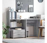 Berkfield Home with Drawer with Shelf with Storage Grey sonoma 131.5 x 50 x 106.5 cm Engineered wood Berkfield Home Grey 131.5 x 50 x 106.5 cm