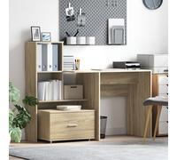Berkfield Home with Drawer with Shelf with Storage Sonoma oak 131.5 x 50 x 106.5 cm Engineered wood in Brown Berkfield Home Brown 131.5 x 50 x 106.5 cm