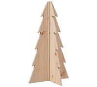 Berkfield Home Wooden Christmas Tree for Decoration 69.5 cm Solid Wood Pine in Light Brown Berkfield Home Light Brown