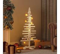 Berkfield Home Wooden Christmas Tree for Decoration 90 cm Solid Wood Pine in Brown Berkfield Home Brown