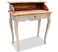 Berkfield Home Writing Desk Solid Reclaimed Wood 80x40x92 cm in Brown | Size: 80 x 40 x 92 cm Berkfield Home Brown 80 x 40 x 92 cm