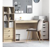 Berkfield Home Writing Desk Sonoma oak Engineered wood 100 x 40 x 76 cm Simple in Brown Berkfield Home Brown 100 x 40 x 76 cm