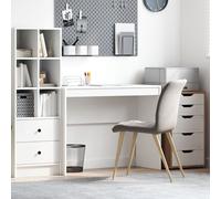 Berkfield Home Writing Desk White Particle board Medium Simple Writing Desk Berkfield Home White