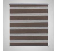 Berkfield Home Zebra Blind 80 x 175 cm Coffee in Brown Berkfield Home Brown 80 x 175 cm