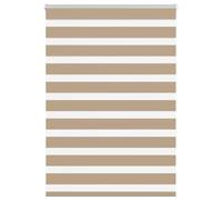 Berkfield Home Zebra Blind Sand Brown 110x150 cm Fabric Width 105.9 cm Polyester Berkfield Home Brown 110x150 cm