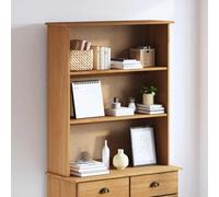Berkfield Hutch "askim" 91X30X104 Cm Solid Wood Pine