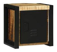 Berkfield Industrial Bathroom Wall Cabinet 40X30X40 Cm Solid Wood Rough Mango