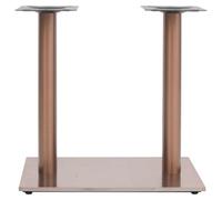 Berkfield Industrial Bistro Table Leg Brass 70X40X72 Cm Stainless Steel