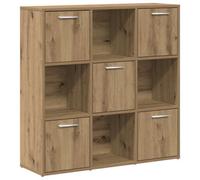 Berkfield Industrial Bookshelf Artisan Oak 90X28X90 Cm Engineered Wood