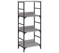 Berkfield Industrial Bookshelf Grey Sonoma 50X33X117.5 Cm Engineered Wood