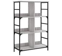 Berkfield Industrial Bookshelf Grey Sonoma 78.5X33X117.5 Cm Engineered Wood