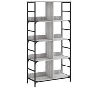 Berkfield Industrial Bookshelf Grey Sonoma 78.5X33X153 Cm Engineered Wood