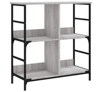 Berkfield Industrial Bookshelf Grey Sonoma 78.5X33X82 Cm Engineered Wood