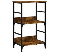 Berkfield Industrial Bookshelf Smoked Oak 50X33X82 Cm Engineered Wood