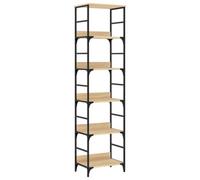 Berkfield Industrial Bookshelf Sonoma Oak 50X33X188.5 Cm Engineered Wood