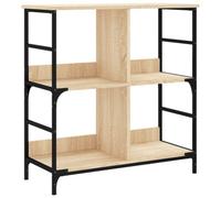 Berkfield Industrial Bookshelf Sonoma Oak 78.5X33X82 Cm Engineered Wood