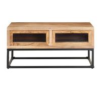 Berkfield Industrial Coffee Table 90X60X40 Cm Solid Acacia Wood