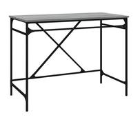 Berkfield Industrial Desk Grey Sonoma 100X50X75 Cm Engineered Wood And Iron