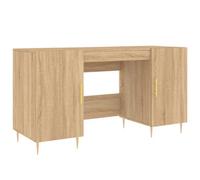 Berkfield Industrial Desk Sonoma Oak 140X50X75 Cm Engineered Wood