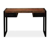 Berkfield Industrial Desk With 2 Drawers Solid Reclaimed Wood 120X50X76 Cm