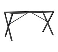 Berkfield Industrial Dining Table Legs X-Frame 120X60X73 Cm Steel