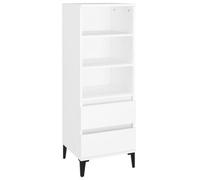 Berkfield Industrial Highboard White 40X36X110 Cm Engineered Wood