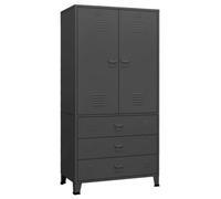 Berkfield Industrial Industrial Wardrobe Anthracite 90X50X180 Cm Metal