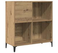 Berkfield Industrial Record Cabinet Artisan Oak 84.5X38X89 Cm Engineered Wood
