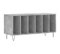 Berkfield Industrial Record Cabinet Concrete Grey 100X38X48 Cm Engineered Wood