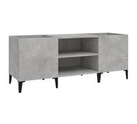 Berkfield Industrial Record Cabinet Concrete Grey 121X38X48 Cm Engineered Wood