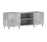Berkfield Industrial Record Cabinet Concrete Grey 121X38X48 Cm Engineered Wood