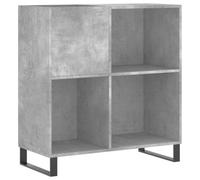 Berkfield Industrial Record Cabinet Concrete Grey 84.5X38X89 Cm Engineered Wood