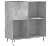 Berkfield Industrial Record Cabinet Concrete Grey 84.5X38X89 Cm Engineered Wood