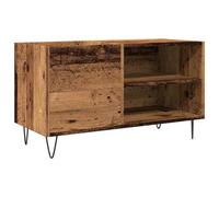 Berkfield Industrial Record Cabinet Old Wood 84.5X38X48 Cm Engineered Wood