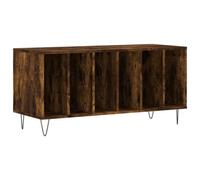Berkfield Industrial Record Cabinet Smoked Oak 100X38X48 Cm Engineered Wood