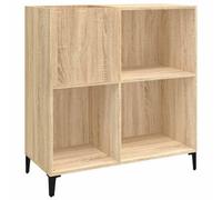 Berkfield Industrial Record Cabinet Sonoma Oak 84.5X38X89 Cm Engineered Wood
