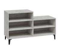 Berkfield Industrial Shoe Cabinet Concrete Grey 102X36X60 Cm Engineered Wood