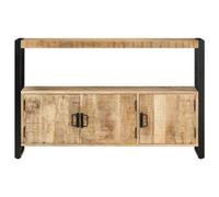 Berkfield Industrial Side Cabinet 120X30X75 Cm Solid Mango Wood