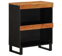 Berkfield Industrial Side Cabinet 60X33X75 Cm Solid Wood Acacia