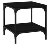 Berkfield Industrial Side Table Black 40X40X40 Cm Engineered Wood