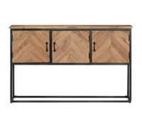 Berkfield Industrial Sideboard 120X30X75 Cm Solid Acacia Wood