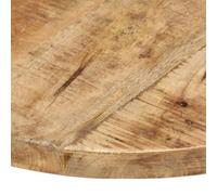 Berkfield Industrial Table Top Solid Mango Wood Round 25-27 mm 40 Cm