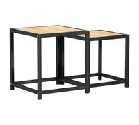 Berkfield Industrial Tea Tables 2 Pcs Mdf Sonoma Oak
