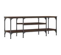 Berkfield Industrial Tv Cabinet Brown Oak 121X35X45 Cm Engineered Wood&iron