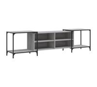 Berkfield Industrial Tv Cabinet Grey Sonoma 203X37X50 Cm Engineered Wood