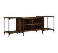 Berkfield Industrial Tv Cabinet Smoked Oak 153X37X50 Cm Engineered Wood