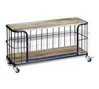 Berkfield Industrial Tv Cabinet Solid Mango Wood 100X40X45 Cm