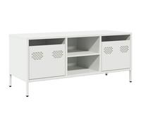 Berkfield Industrial Tv Cabinet White 101.5X39X43.5 Cm Cold-Rolled Steel